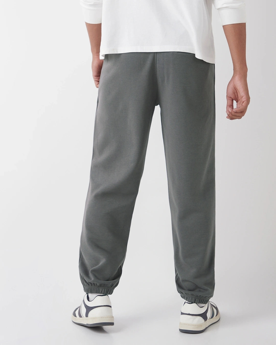 Men's Charcoal Grey Oversized Joggers
