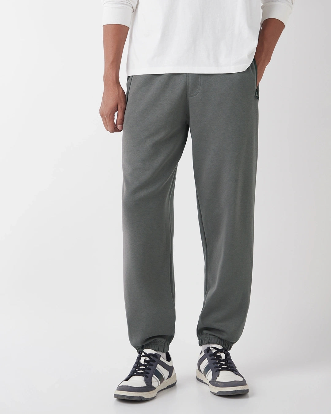 Men's Charcoal Grey Oversized Joggers