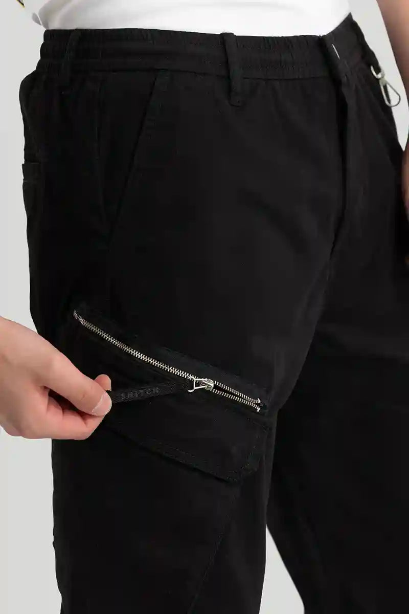 Thibaut Black Relaxed Fit Cargo Pant