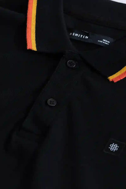 Nadia Black Polo T-Shirt