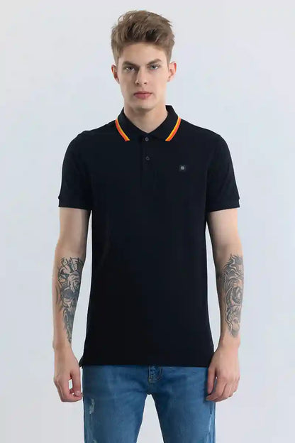 Nadia Black Polo T-Shirt